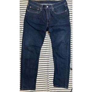 Levi Strauss Co 502 Regular Fit Dark Wash Denim Jeans Mens W34 L32